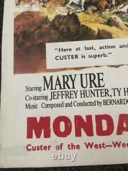 Custer Of The West Original 1967 Quad Uk Poster Robert Shaw