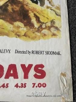 Custer Of The West Original 1967 Quad Uk Poster Robert Shaw