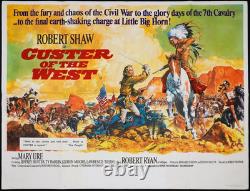 Custer of the West ORIGINAL Quad Film Cinema Poster Cinerama Robert Shaw 1967