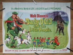 DARBY O'GILL AND THE LITTLE PEOPLE (1959, RR1978) original UK quad poster -DISNEY