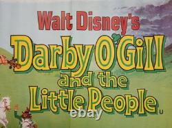 DARBY O'GILL AND THE LITTLE PEOPLE (1959, RR1978) original UK quad poster -DISNEY