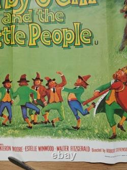 DARBY O'GILL AND THE LITTLE PEOPLE (1959, RR1978) original UK quad poster -DISNEY