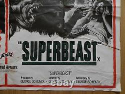 DAUGHTERS OF SATAN / SUPERBEAST (1972) original UK quad film/movie poster, horror