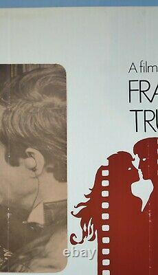 DAY FOR NIGHT (1973) v. Rare original UK movie quad poster François Truffaut