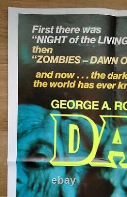 DAY OF THE DEAD (1985) original UK quad movie poster Romero ZOMBIE horror