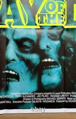 DAY OF THE DEAD (1985) original UK quad movie poster Romero ZOMBIE horror