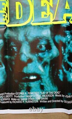 DAY OF THE DEAD (1985) original UK quad movie poster Romero ZOMBIE horror