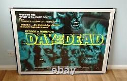 DAY OF THE DEAD (1985) original UK quad movie poster Romero ZOMBIE horror