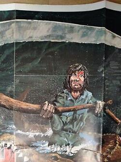 DEATH TRAP (EATEN ALIVE) (1977) rare original UK quad poster -Tobe Hooper horror