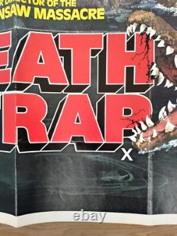 DEATH TRAP (EATEN ALIVE) (1977) rare original UK quad poster -Tobe Hooper horror