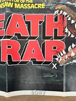 DEATH TRAP (EATEN ALIVE) (1977) rare original UK quad poster -Tobe Hooper horror