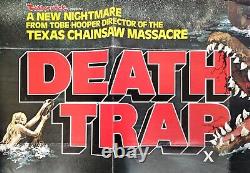 DEATH TRAP (EATEN ALIVE) (1977) rare original UK quad poster -Tobe Hooper horror