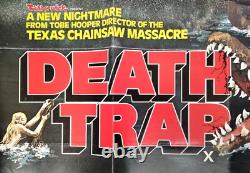 DEATH TRAP (EATEN ALIVE) (1977) rare original UK quad poster -Tobe Hooper horror