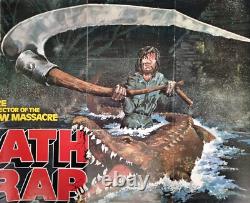 DEATH TRAP (EATEN ALIVE) (1977) rare original UK quad poster -Tobe Hooper horror