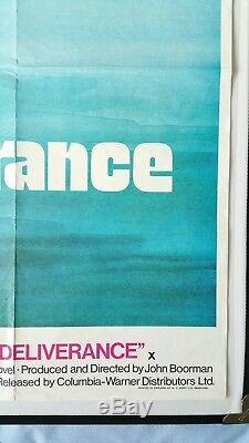 DELIVERANCE (1972) original UK quad movie poster John Boorman Burt Reynolds