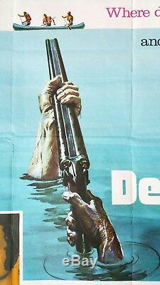 DELIVERANCE (1972) original UK quad movie poster John Boorman Burt Reynolds