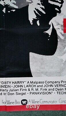DIRTY HARRY (1971) (RR1974) original UK quad movie poster CLINT EASTWOOD