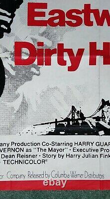 DIRTY HARRY (1971) (RR1974) original UK quad movie poster CLINT EASTWOOD