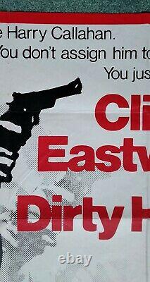 DIRTY HARRY (1971) (RR1974) original UK quad movie poster CLINT EASTWOOD