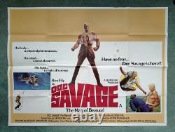 DOC SAVAGE THE MAN OF BRONZE (1975) original UK quad movie poster