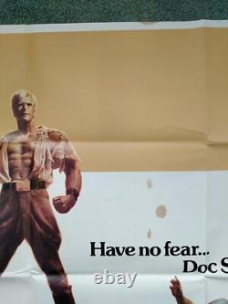 DOC SAVAGE THE MAN OF BRONZE (1975) original UK quad movie poster