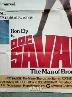 DOC SAVAGE THE MAN OF BRONZE (1975) original UK quad movie poster