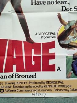 DOC SAVAGE THE MAN OF BRONZE (1975) original UK quad movie poster