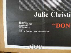 DON'T LOOK NOW 1973 X Cert. UK QUAD ORIGINAL MOVIE FILM POSTER Julie Christie