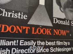 DON'T LOOK NOW Original UK Quad Film Poster 40 x 30 Cert X Horror Movie