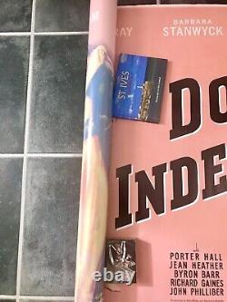 DOUBLE INDEMNITY British Quad DS Movie Poster BARBARA STANWYCK FRED MACMURRAY