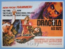 DRACULA A. D. 1972 (1972) original UK QUAD POSTER -Christopher Lee, Peter Cushing