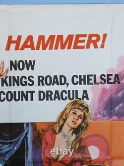 DRACULA A. D. 1972 (1972) original UK QUAD POSTER -Christopher Lee, Peter Cushing