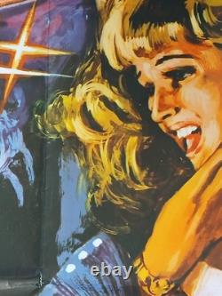 DRACULA A. D. 1972 (1972) original UK QUAD POSTER -Christopher Lee, Peter Cushing