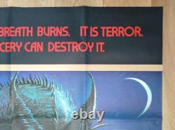 DRAGONSLAYER (1981) original UK 40 x 60 (double quad) movie poster Disney