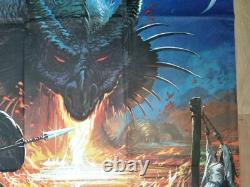 DRAGONSLAYER (1981) original UK 40 x 60 (double quad) movie poster Disney