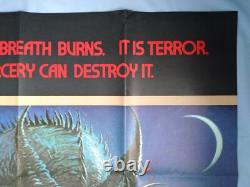 DRAGONSLAYER (1981) original UK large 40x60 double quad movie poster DISNEY