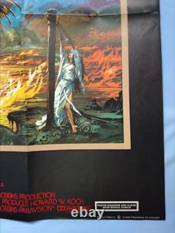 DRAGONSLAYER (1981) original UK quad movie poster fantastic Bysouth Dragon art