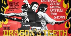 DRAGON'S TEETH Shao Lin zi di (1974) rare original UK quad movie poster KUNG FU DRAGON'S TEETH Shao Lin zi di (1974) rare original UK quad movie poster KUNG FU
