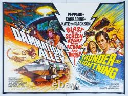 Damnation Alley / Thunder And Lightning Original Uk Quad Db Movie Poster 1977