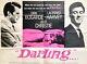 Darling Original 1965 Quad Poster Dirk Bogarde Laurence Harvey Julie Christie