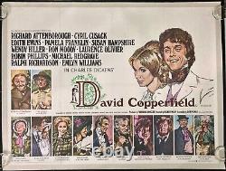 David Copperfield Original Quad Movie Poster LINEN BACKED Attenborough 1969