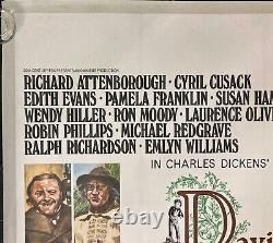 David Copperfield Original Quad Movie Poster LINEN BACKED Attenborough 1969