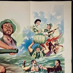 Davy Crockett and the River Pirates Original Quad Movie Poster Fess Parker 1956