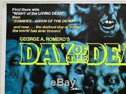 Day Of The Dead Movie Original Quad Film Poster 1985 George A. Romero Zombies