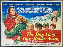 Day They gave Babies Away ORIGINAL Quad Movie Film Cinema Poster Glynis Johns 57
