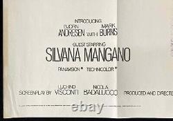 Death in Venice Original Quad Movie Poster Dirk Bogarde Visconti 1971