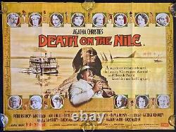 Death on the Nile Original Quad Movie Poster Agatha Christie Maggie Smith 1978