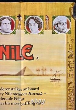Death on the Nile Original Quad Movie Poster Agatha Christie Maggie Smith 1978