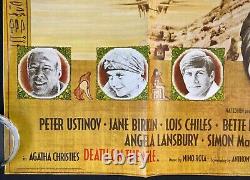 Death on the Nile Original Quad Movie Poster Agatha Christie Maggie Smith 1978
