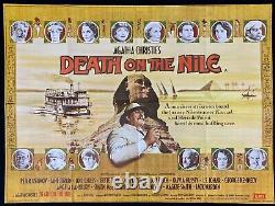 Death on the Nile Original Quad Movie Poster Agatha Christie Peter Ustinov 1978